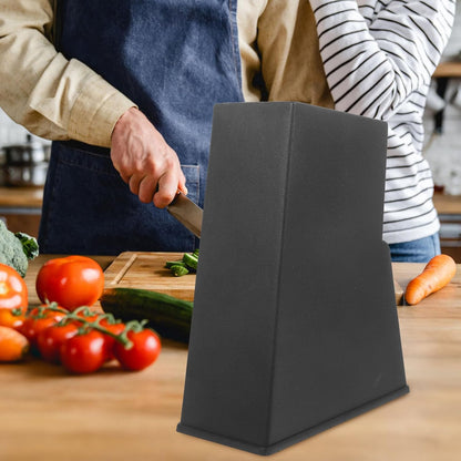 Knife Block Storage without Knives: Knives Storage Block- Universal Knife Holder for Kitchen Countertop, Easy Kitchen Knives Organize 7.87 X 6.22 X 2.99 Inches
