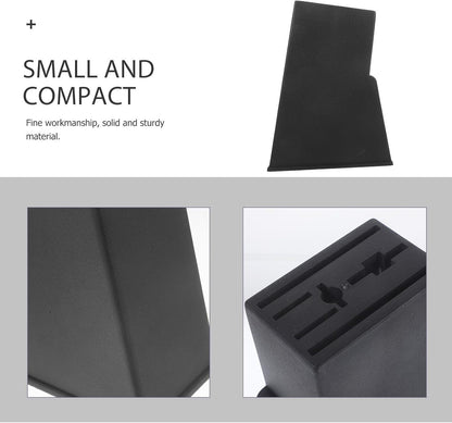 Knife Block Storage without Knives: Knives Storage Block- Universal Knife Holder for Kitchen Countertop, Easy Kitchen Knives Organize 7.87 X 6.22 X 2.99 Inches