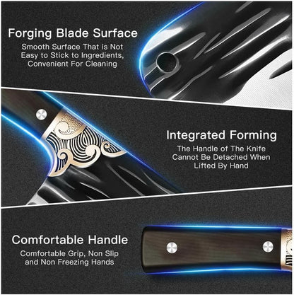 Meat Cleaver,11.4 inch Bone Chopping Cleaver, kitchenware 3Cr13 Stainless Steel for Home Kitchen & Restaurant