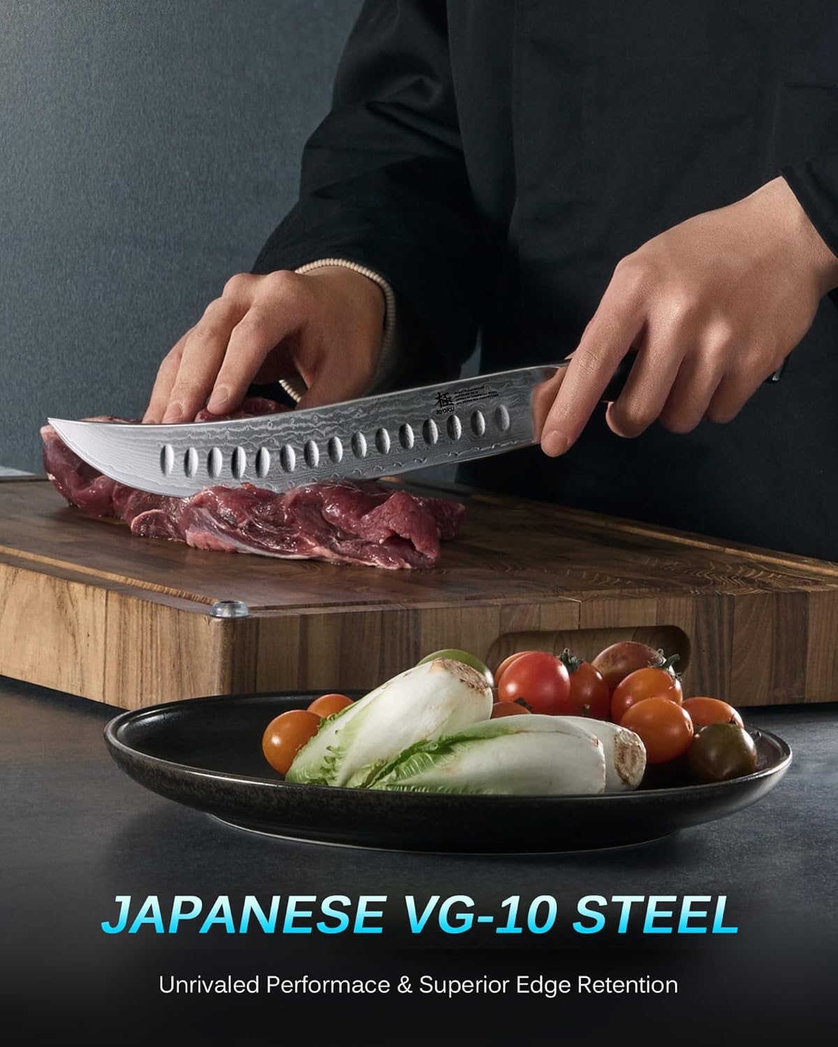 Gin Series 7" Santoku Knife, Japanese Chef Knife VG10 Damascus Stainless Steel Kitchen Knife with Silver Ion Blade G10 Handle Mosaic Pin