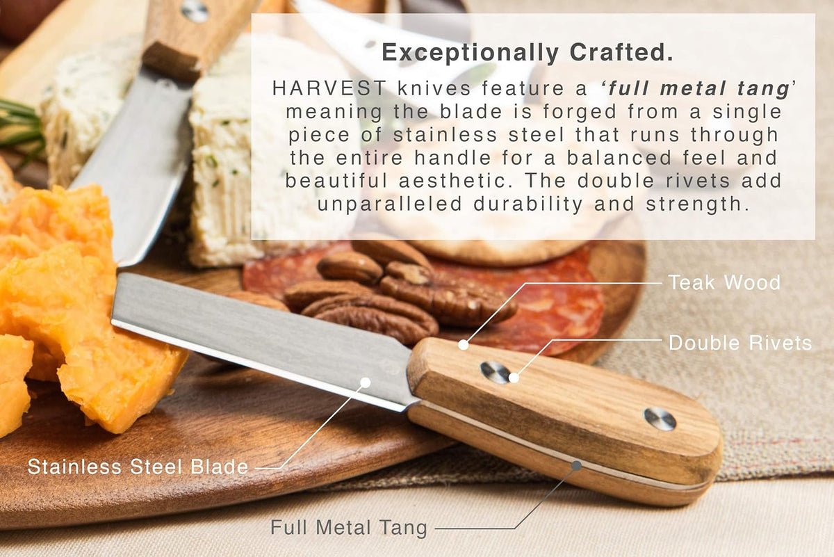 Lunar 6-Piece Premium Stainless Steel Cheese Knife Set