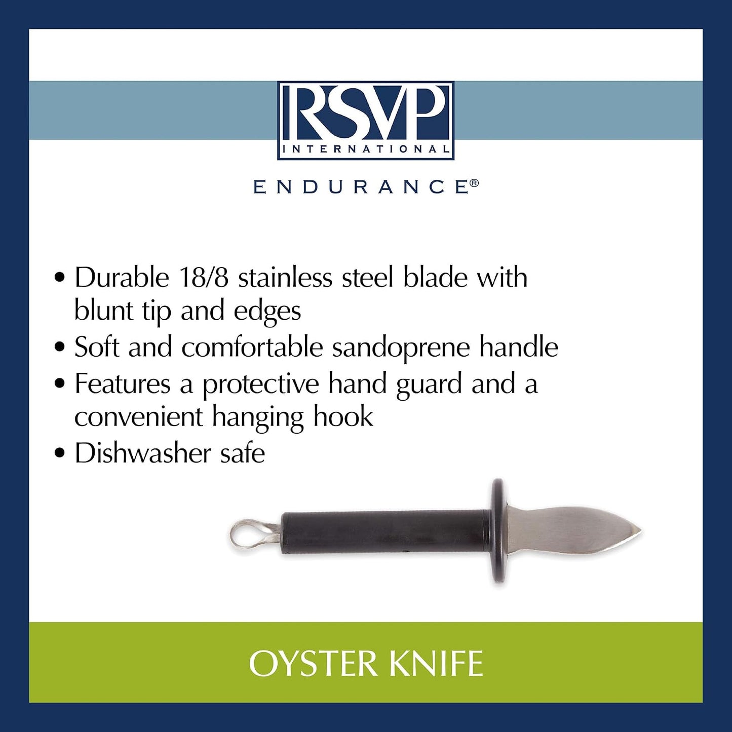 Endurance Collection Seafood Tool, Oyster Knife, Stainless Steel