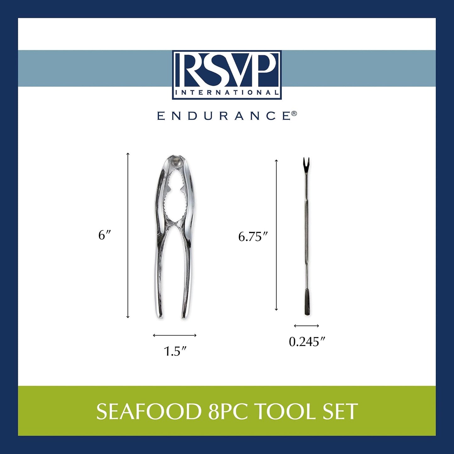Endurance Collection Seafood Tool, Oyster Knife, Stainless Steel