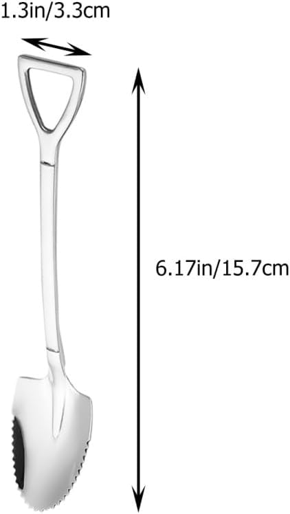 3-Pack Stainless Steel Grapefruit Spoons with Serrated Edges and Hole Design 6.18In Fruit Scraping Spoons for Kitchen and Dining