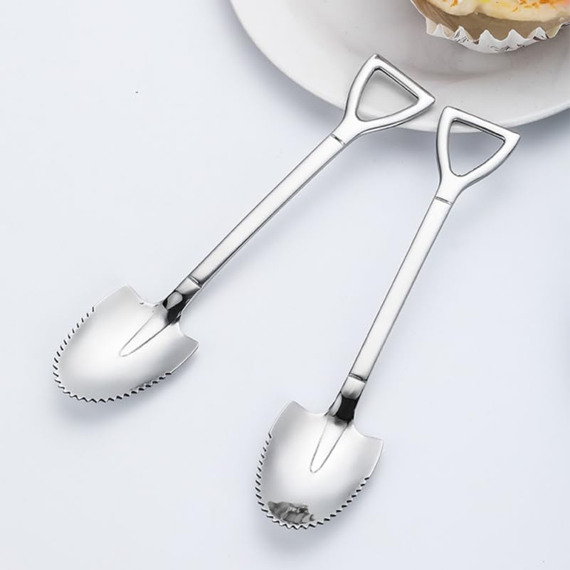 3-Pack Stainless Steel Grapefruit Spoons with Serrated Edges and Hole Design 6.18In Fruit Scraping Spoons for Kitchen and Dining