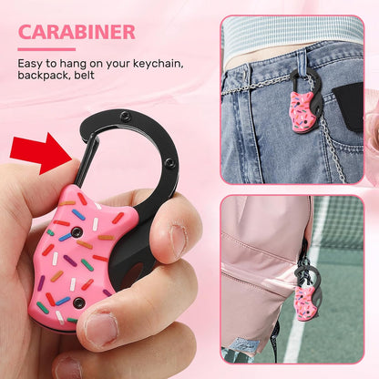 Donut Folding Pocket Utility Knife,1.34''Blade Small EDC Knife,Pink Pocket Knife for Women Men,Cute Folding Knife Box Cutter，Perfect Christmas Gift for Women（Donut）