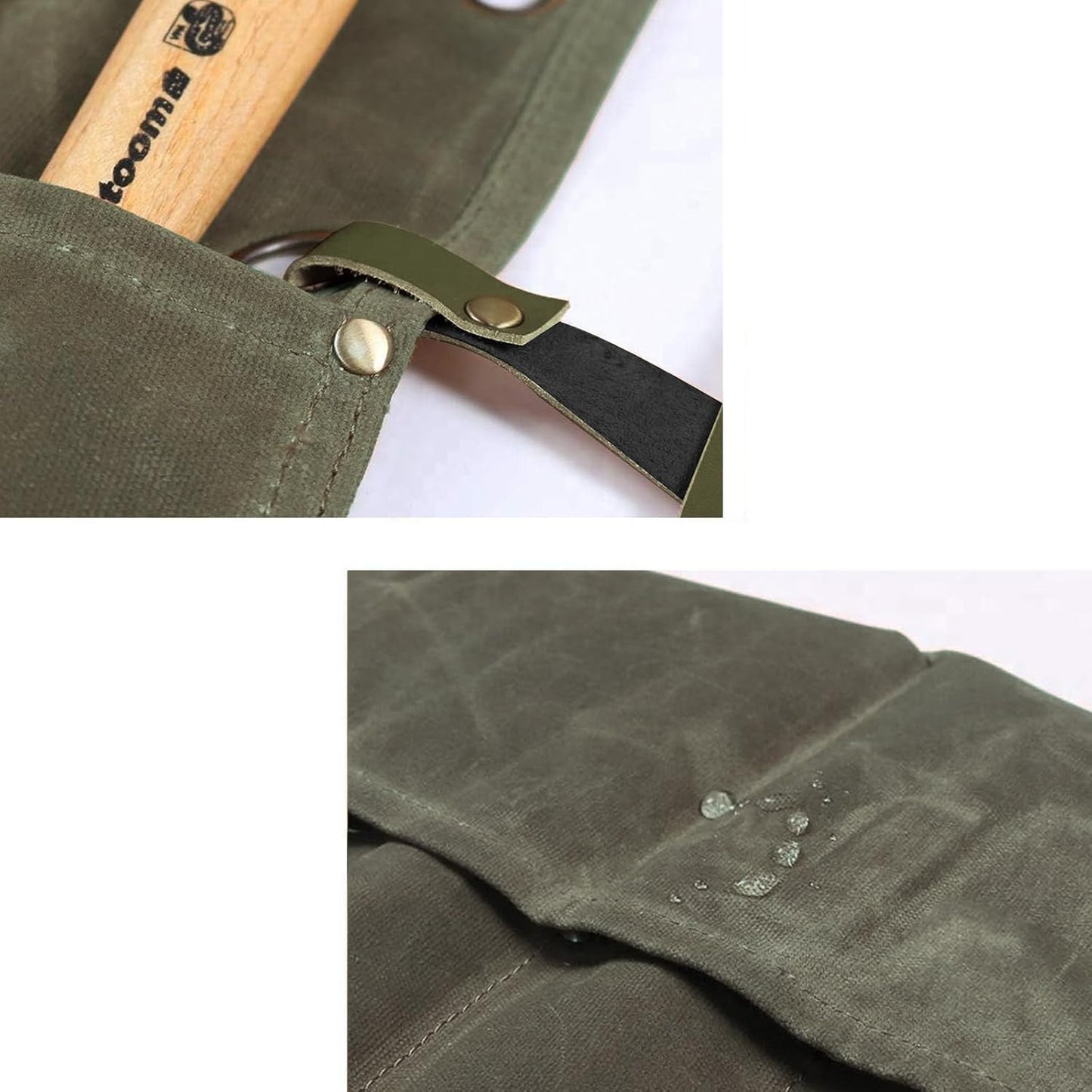 Chisel Roll,Waxed Canvas Tools Wrench Roll Up Pouch with 4 Pockets for Knife Hammers,Gouges, Carving Knife,Fishing Jigs,Best Gift for Electrician,Carpenter or Mechanic,Chisel Carrying Case Organizer