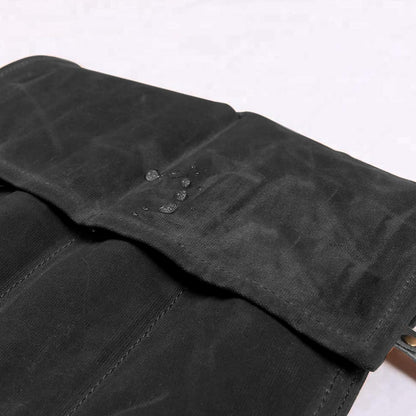 Chisel Roll,Waxed Canvas Tools Wrench Roll Up Pouch with 4 Pockets for Knife Hammers,Gouges, Carving Knife,Fishing Jigs,Best Gift for Electrician,Carpenter or Mechanic,Chisel Carrying Case Organizer