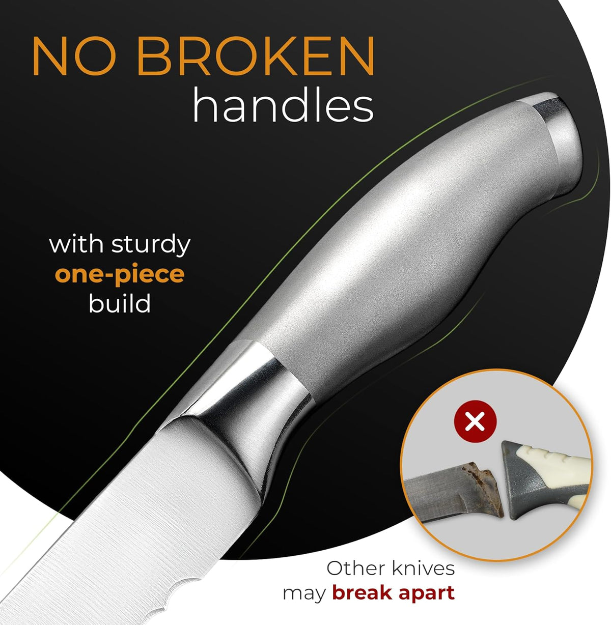 Serrated Bread Knife with 10-inch Upgraded Stainless Steel Razor Sharp Wavy Edge Width - Bread Cutter Ideal for Slicing Homemade Bagels and Cake