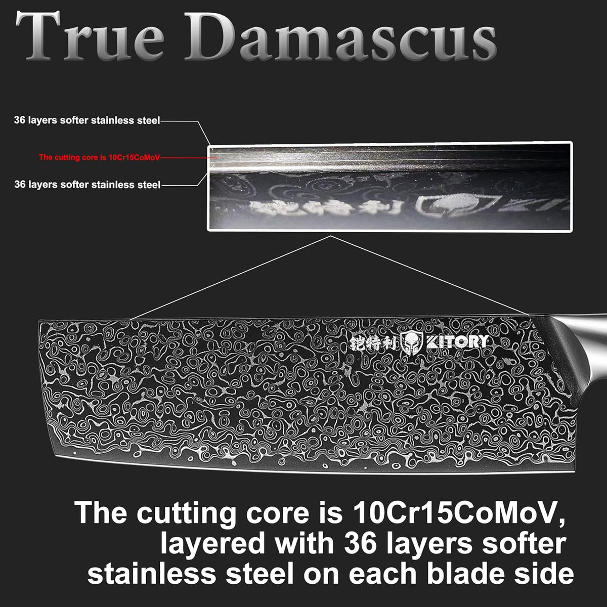 Kiritsuke Chef`s Kitchen Knife 8.5'', Japanese Style Blade with 10Cr15CoMoV super steel cutting core, Full Tang Sandalwood Handle, w/t Gift Box