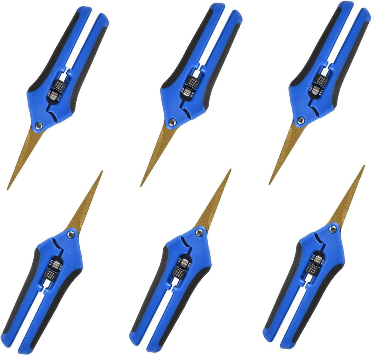 3 Packs 6.5 Inch Pruning Shears Gardening Hand Pruning Snips Gardening Scissors with Straight Stainless Steel Precision Blades