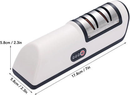 Electric Knife Sharpener Fully Automatic Utensil Kitchen Knife Sharpener Sharpening Stone Blade Sharpener Knife Sharpening Tool Grinding Sharpener Stone Strops, ZIZEVcmtbfyrg6p