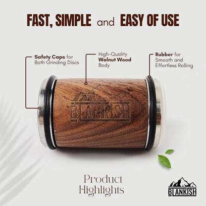 Rolling Knife Sharpener - Professional Knife Sharpening Kit with 15° 17° 20° and 22° Base, Easy to Use