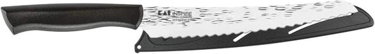 Inspire Bread Knife, 9 Inch blade with Hammered Finish, , Silver