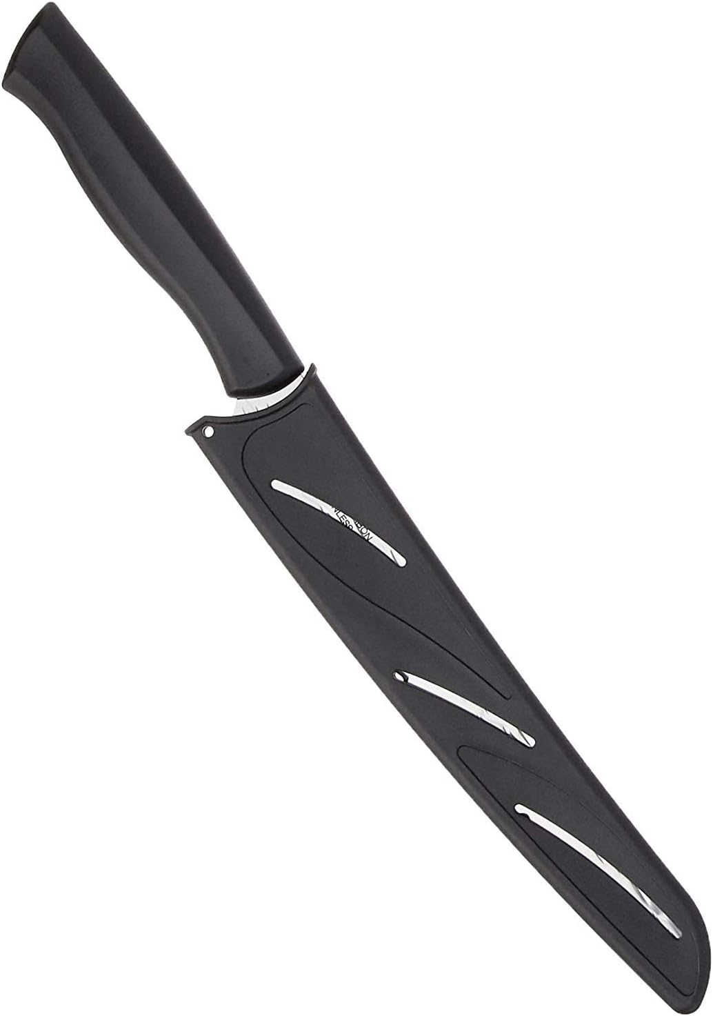 Inspire Bread Knife, 9 Inch blade with Hammered Finish, , Silver