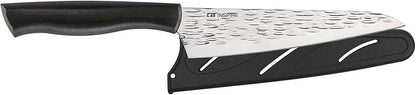Inspire Bread Knife, 9 Inch blade with Hammered Finish, , Silver