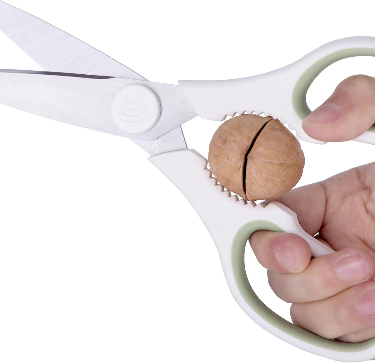Kitchen Scissors All Purpose Kitchen Shears with Magnetic Holder, Soft Grip Handle Cooking Scissors Dishwasher Safe with Come Apart Blade Heavy Duty Scissors for Meat, Vegetable, Herb, Black