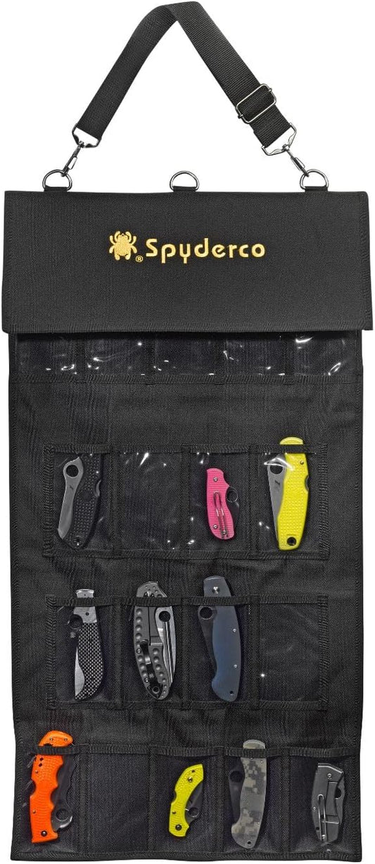 SpyderPac - Includes Deep Pockets with Heavy Duty Polyester Design, Clear Plastic Window, Velcro Closures, and Adjustable Shoulder Strap