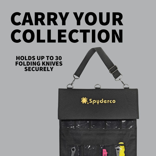 SpyderPac - Includes Deep Pockets with Heavy Duty Polyester Design, Clear Plastic Window, Velcro Closures, and Adjustable Shoulder Strap