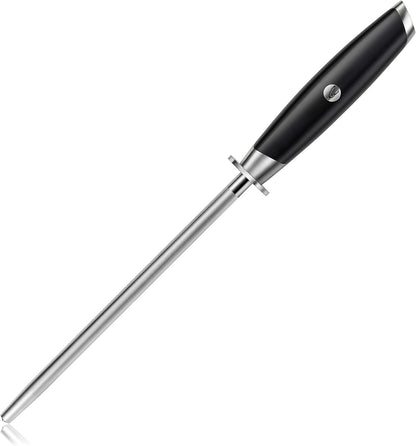 Cangshan Thomas Keller Signature Collection, Diamond Coated 8-Inch Honing Steel, Black