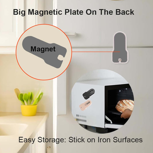 Bread Lame Scorer Set - 2 Pack Magnetic, Retractable Scoring Tool with 10 Blades for Sourdough Baking, ABS Handle, Stainless Steel Blade
