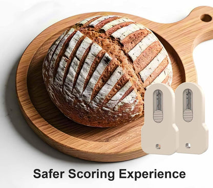 Bread Lame Scorer Set - 2 Pack Magnetic, Retractable Scoring Tool with 10 Blades for Sourdough Baking, ABS Handle, Stainless Steel Blade