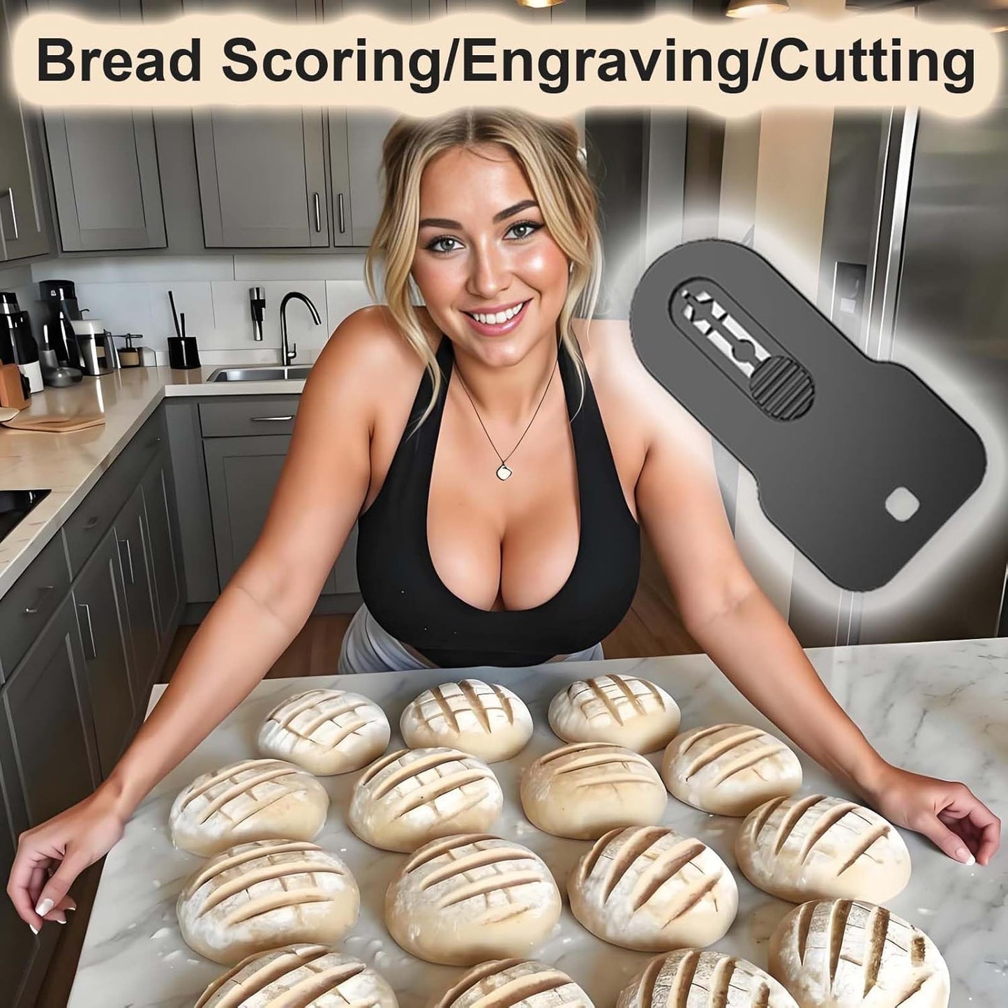 Bread Lame Scorer Set - 2 Pack Magnetic, Retractable Scoring Tool with 10 Blades for Sourdough Baking, ABS Handle, Stainless Steel Blade