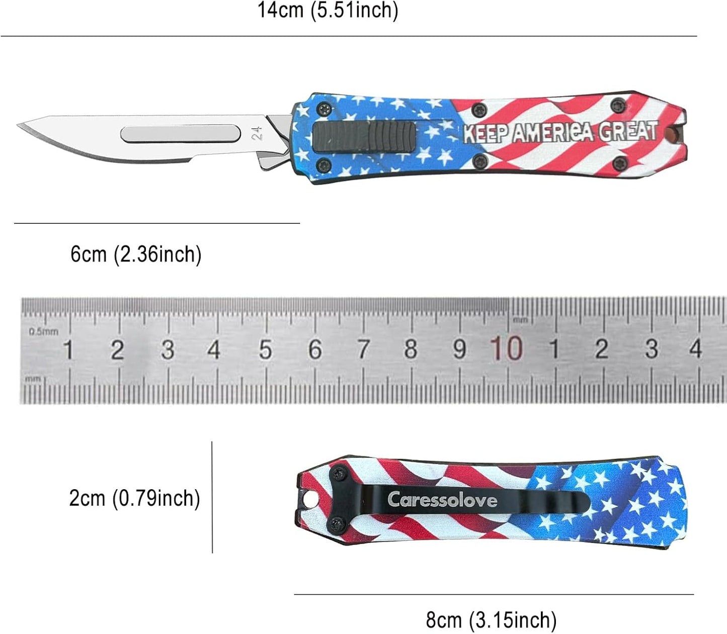Auto Retractable Utility Knife, Mini Scalpel Knife | Safety Automatic Box Cutter with 10PCS #24 Blades, Razor Blades Utility Knives