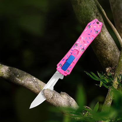 Auto Retractable Utility Knife, Mini Scalpel Knife | Safety Automatic Box Cutter with 10PCS #24 Blades, Razor Blades Utility Knives