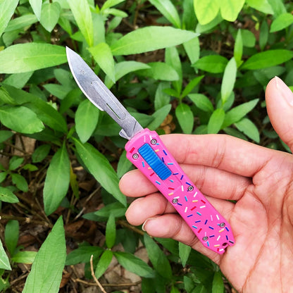 Auto Retractable Utility Knife, Mini Scalpel Knife | Safety Automatic Box Cutter with 10PCS #24 Blades, Razor Blades Utility Knives