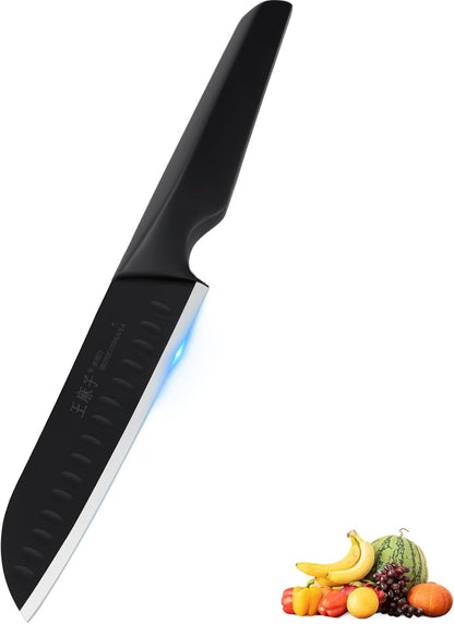 Chef Knife 7 Inch Sharp Santoku Knife for All Around Food, Cooking Gadgets with High End Gift Box, Perfect Gifts for Men and Women, Parents