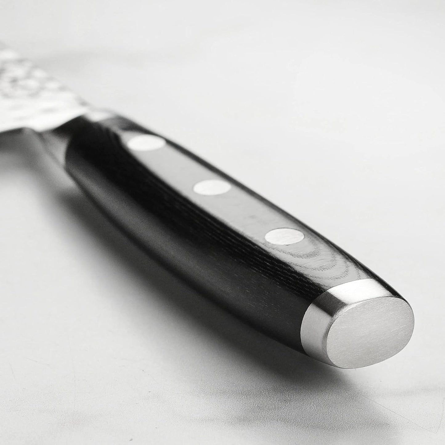 Nakiri Knife - Made in Japan - HD Series - VG10 Hammered Damascus Japanese Stainless Steel - 6.5"