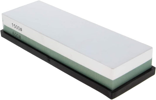 600/1500 Grit Whetstone Sharpener, Dual-Sided Water Stone | For Knives Scissors Razors Carving Tool, 1Pcs