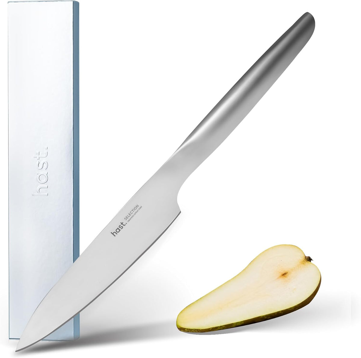 HAST 5.3-inch Utility Knife, Ultra-Sharp Professional Vegetable Knife, Japanse High Carbon Stainless Steel, Lightweight, Award-Winning Sleek Design, Ergonomic Handle.