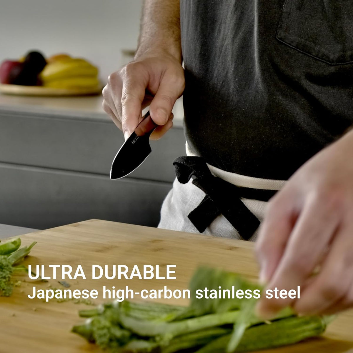 HAST 5.3-inch Utility Knife, Ultra-Sharp Professional Vegetable Knife, Japanse High Carbon Stainless Steel, Lightweight, Award-Winning Sleek Design, Ergonomic Handle.