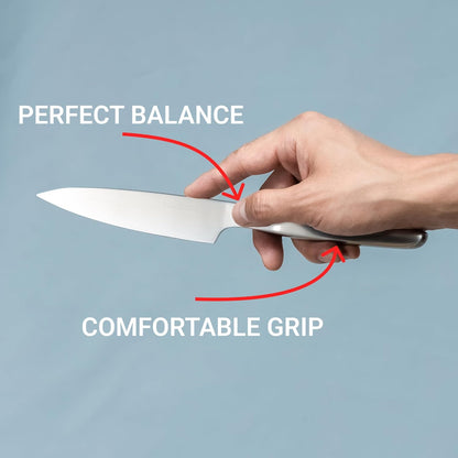 HAST 5.3-inch Utility Knife, Ultra-Sharp Professional Vegetable Knife, Japanse High Carbon Stainless Steel, Lightweight, Award-Winning Sleek Design, Ergonomic Handle.