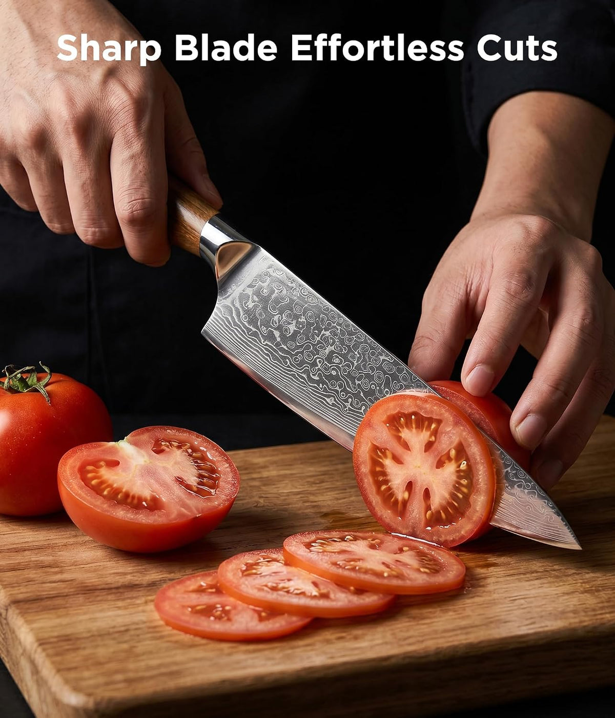 Japanese Chef Knife, 8 Inch Hand Forged Razor Sharp VG10 | 67-Layer Damascus for Effortless Meat & Veggie Slicing, Rosewood Handle Full Tang Gyuto Knife, Gifts for Men & Women