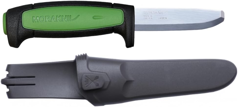 Safe Pro Carbon Steel Fixed Blade Knife with Blunt Tip
