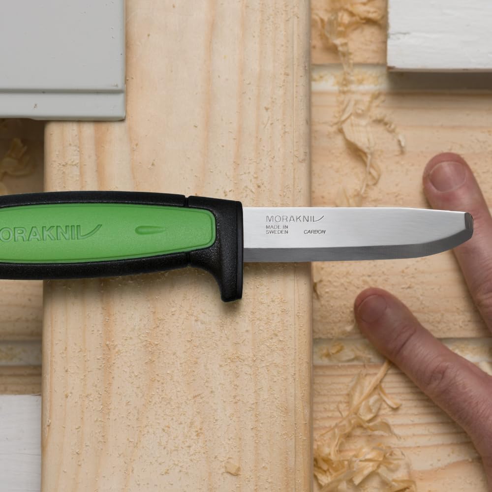 Safe Pro Carbon Steel Fixed Blade Knife with Blunt Tip
