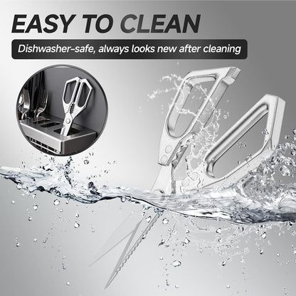 2-Pack Heavy Duty Stainless Steel Kitchen Scissors