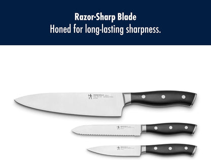 x Emeril, Nola 3-Pc Knife Set, Razor-Sharp, German Engineered | Informed by 100+ Years of Mastery. Dishwasher Safe, Ideal for Everyday Cooking