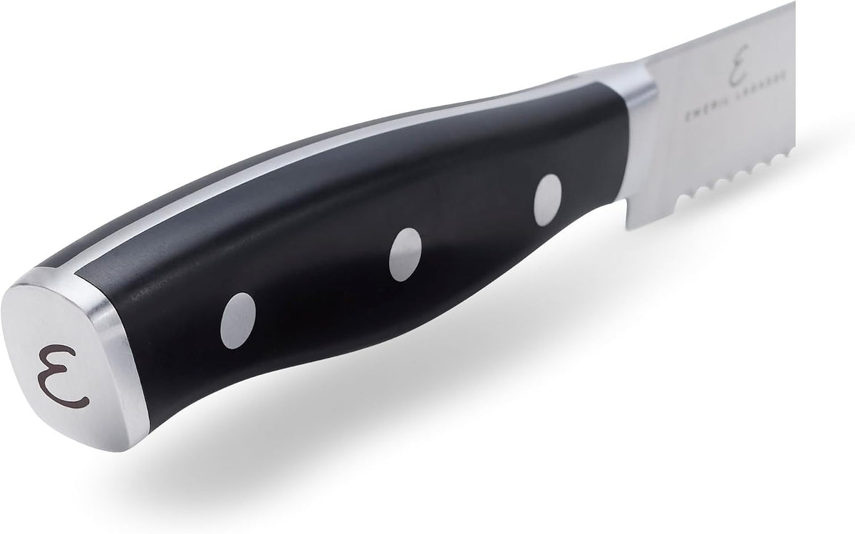 x Emeril, Nola 3-Pc Knife Set, Razor-Sharp, German Engineered | Informed by 100+ Years of Mastery. Dishwasher Safe, Ideal for Everyday Cooking