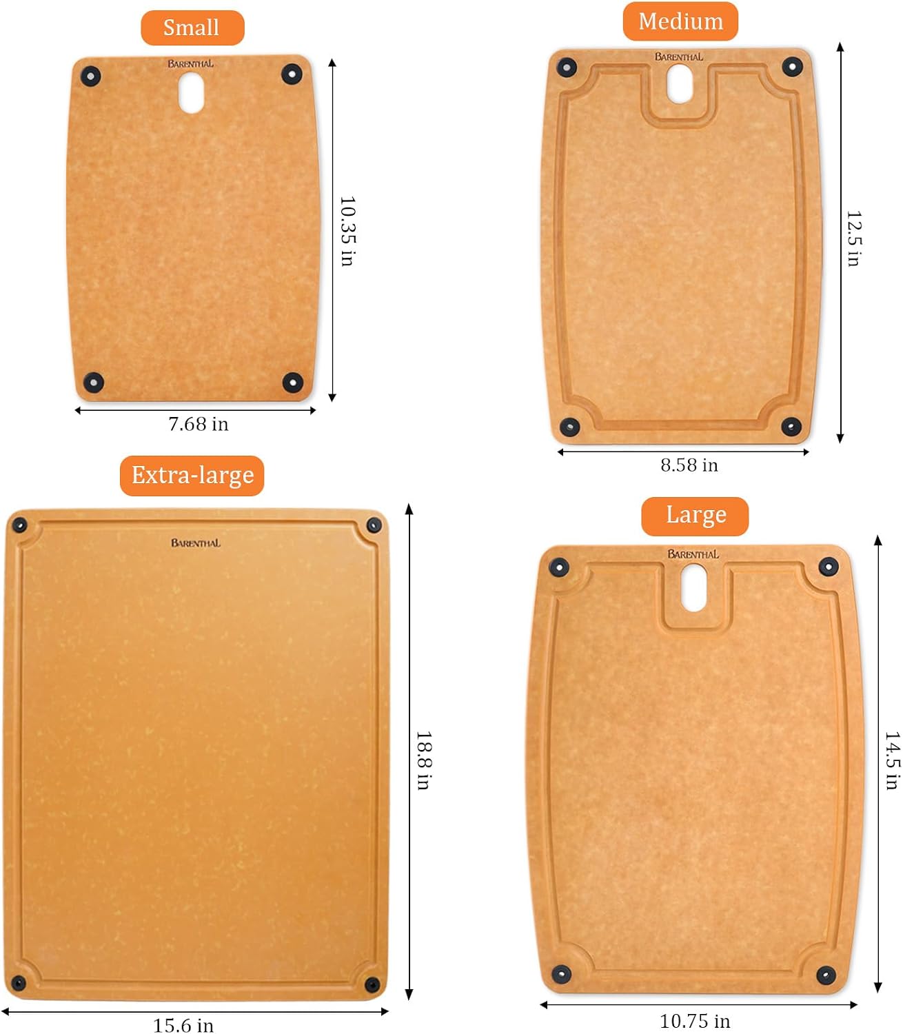 Cutting Boards for Kitchen Dishwasher - 2PC Cutting Board Set Double-Sided with Non-Slip Feet and Juice Groove Composite Chopping Board for Kitchen Knife Friendly Cut Meat, Fruit,Vegetable
