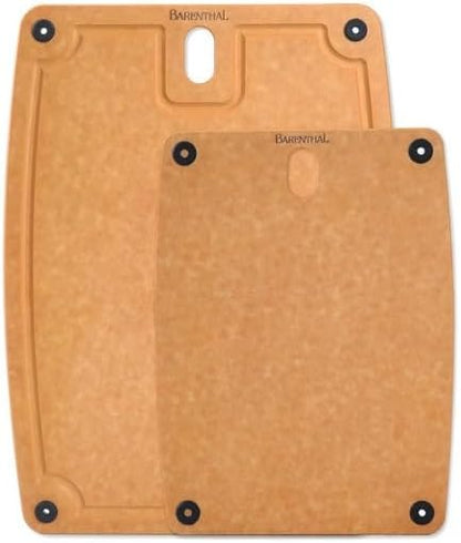Cutting Boards for Kitchen Dishwasher - 2PC Cutting Board Set Double-Sided with Non-Slip Feet and Juice Groove Composite Chopping Board for Kitchen Knife Friendly Cut Meat, Fruit,Vegetable