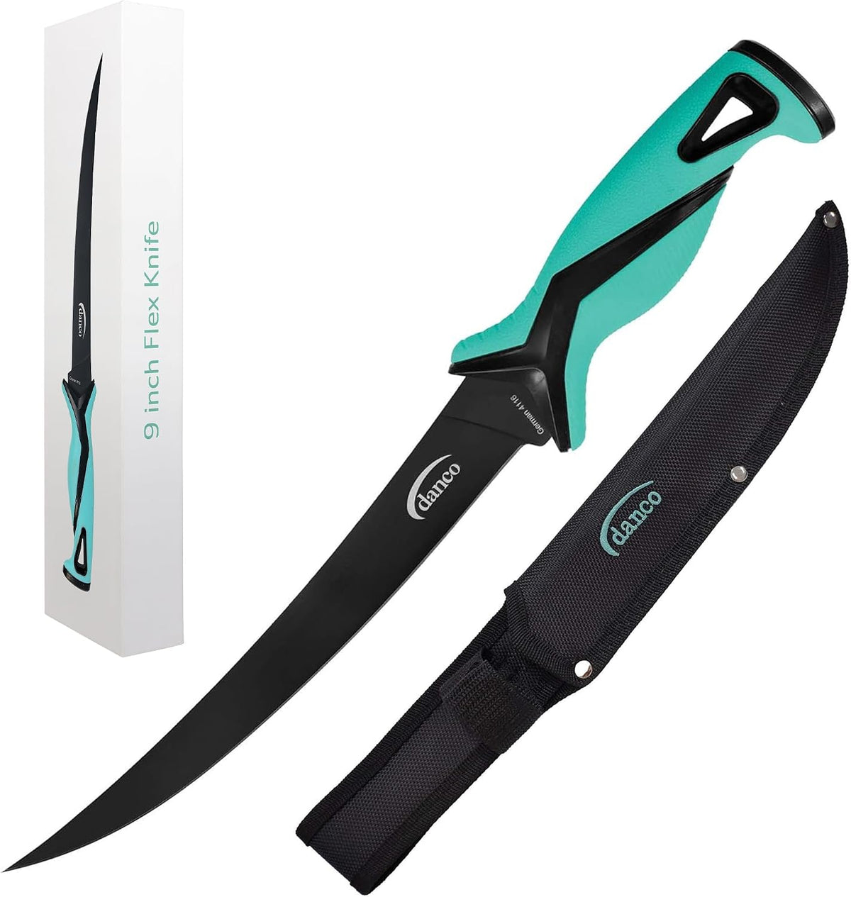 danco Pro Series 9-Inch Fillet Knife with German Steel Blade and Sheath