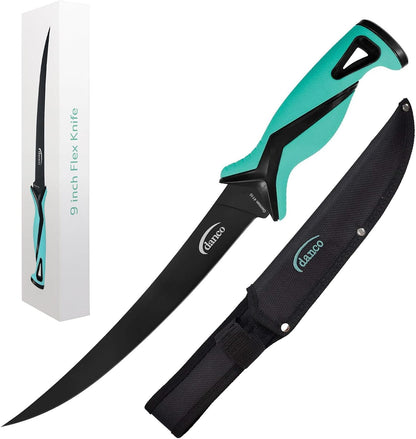 danco Pro Series 9-Inch Fillet Knife with German Steel Blade and Sheath