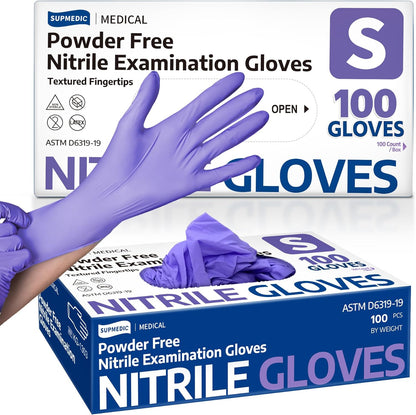 Medical Soft Max™ Nitrile Disposable Gloves, 100 Ct Latex-Free Powder-Free Food Safe Cooking Cleaning Lab Exam Glove