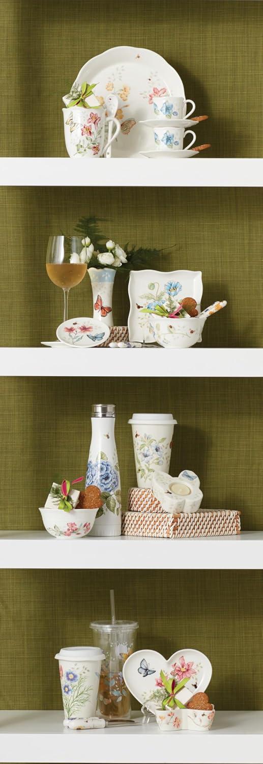 Butterfly Meadow Porcelain Handle Cheese Spreader Set