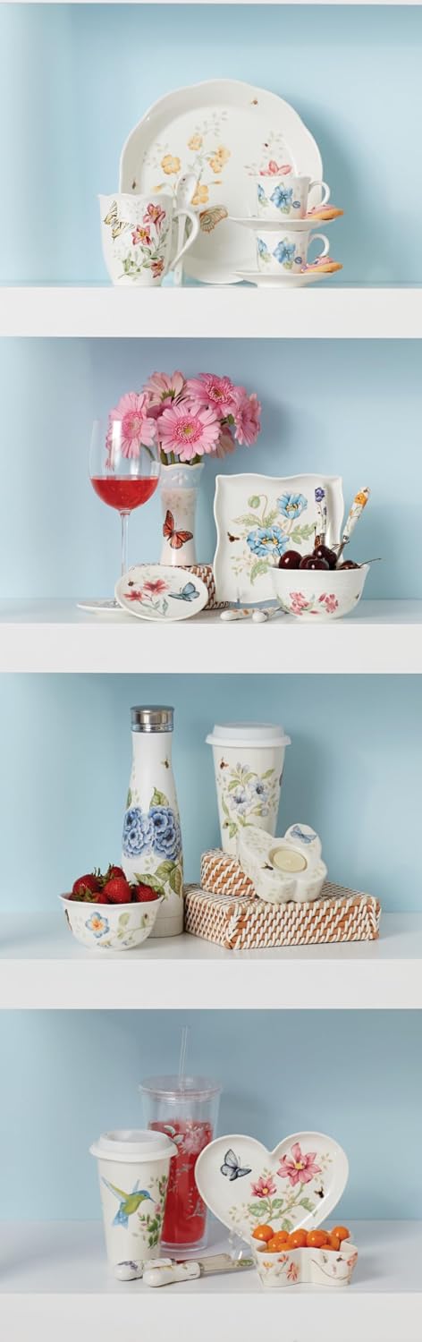Butterfly Meadow Porcelain Handle Cheese Spreader Set