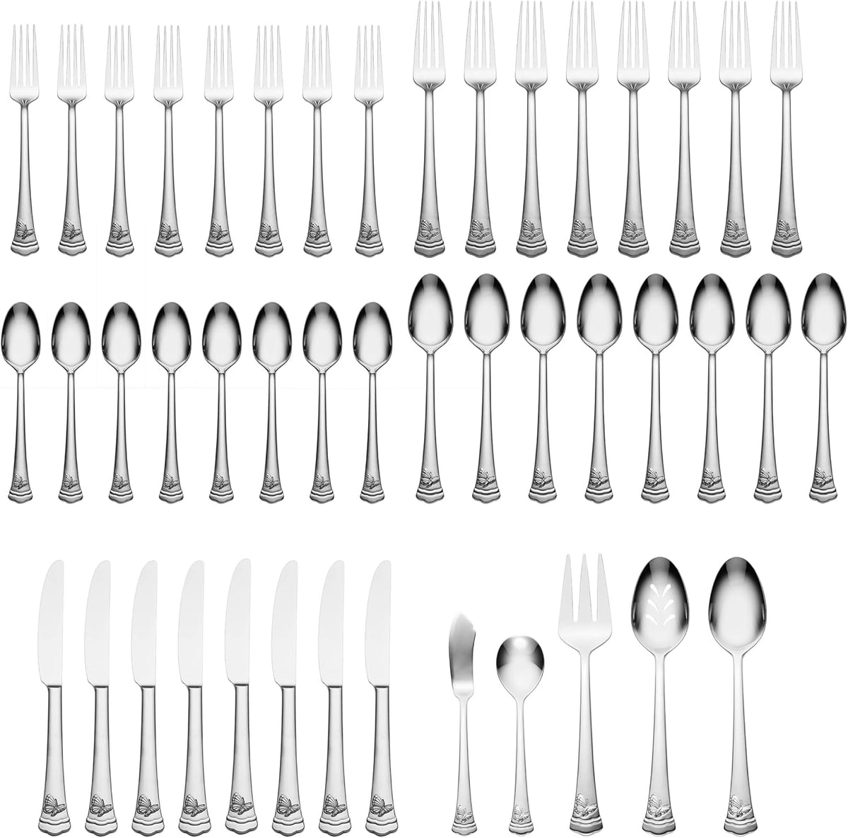 Butterfly Meadow Porcelain Handle Cheese Spreader Set